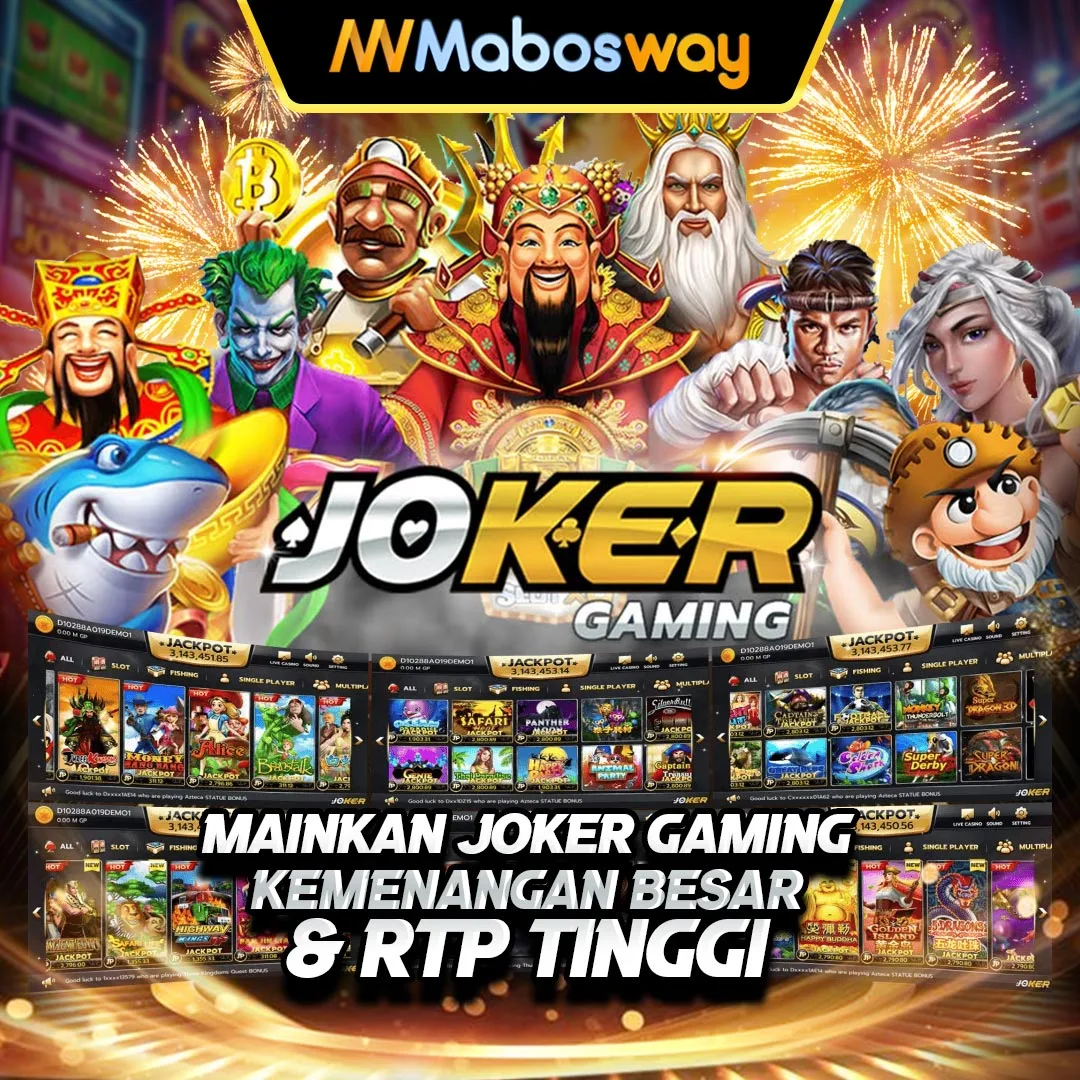 Mabosway Link Resmi Joker Gaming Slot Online & Tembak Ikan image 1
